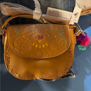 NWT Disney Encanto Tan Crossbody Bag with Colorful Accents